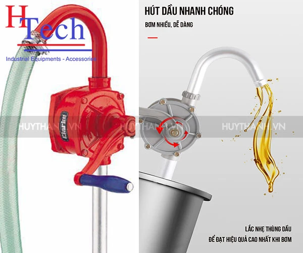 Máy Bơm Dầu Thùng Phuy Quay Tay Đa Năng Tiện Dụng 1 Máy Bơm Dầu Thùng Phuy Quay Tay Đa Năng
