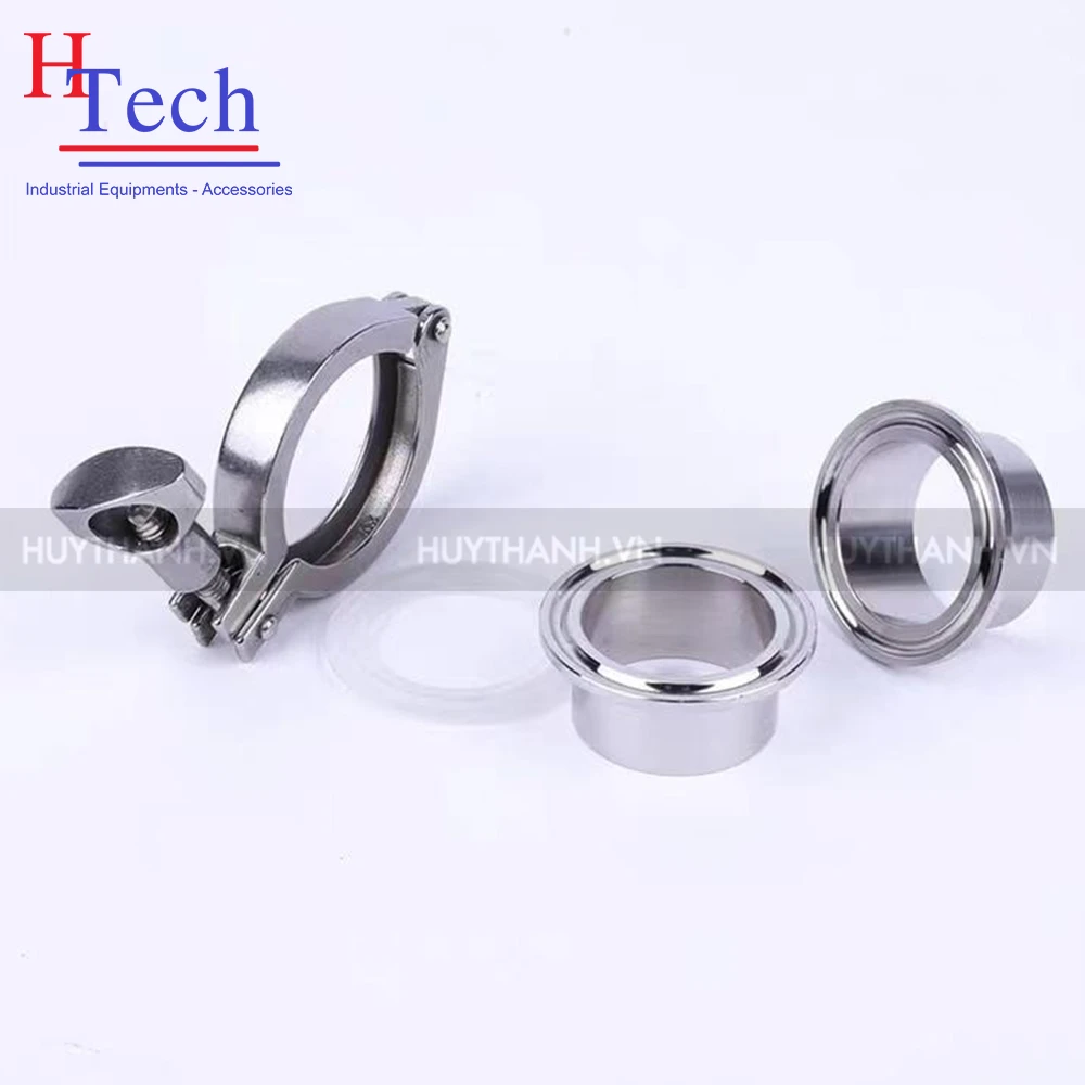 Bộ Khớp Nối Nhanh DN200 Vi Sinh Inox 304/316 Chuẩn DIN