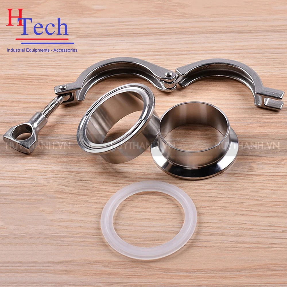 Bộ Khớp Nối Nhanh DN200 Vi Sinh Inox 304/316 Chuẩn DIN