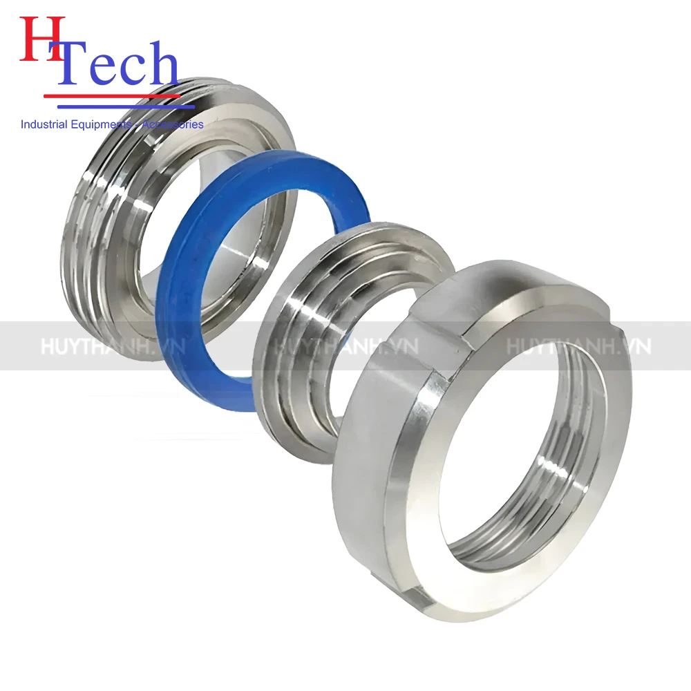 Khớp Nối Rắc Co DN50 Vi Sinh Inox 304/316L Chuẩn DIN