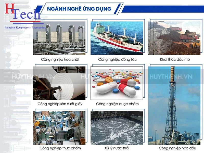 Ứng dụng Bơm Màng Khí Nén Verderair