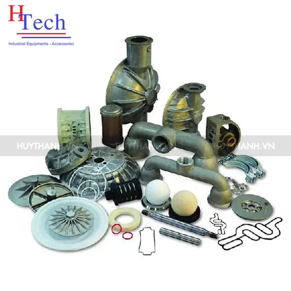 Máy Bơm Màng Là gì? Cấu Tạo, Nguyên Lý Hoạt Động 4 Phụ Tùng Bơm Màng Khí Nén