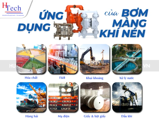 Ứng dụng của máy bơm màng khí nén