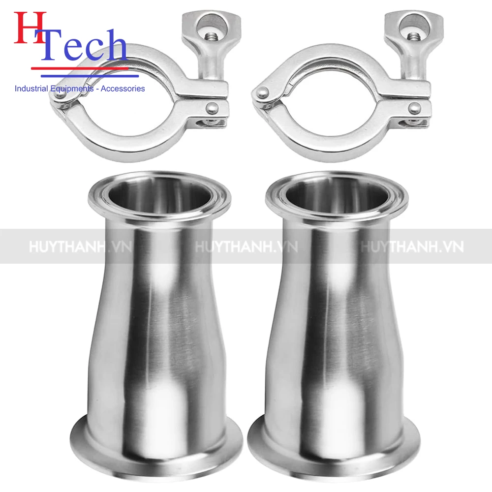 Bầu Giảm Vi Sinh 2 Đầu Clamp Inox 304/316L 3 Bầu giảm vi sinh 2 đầu clamp inox 316L