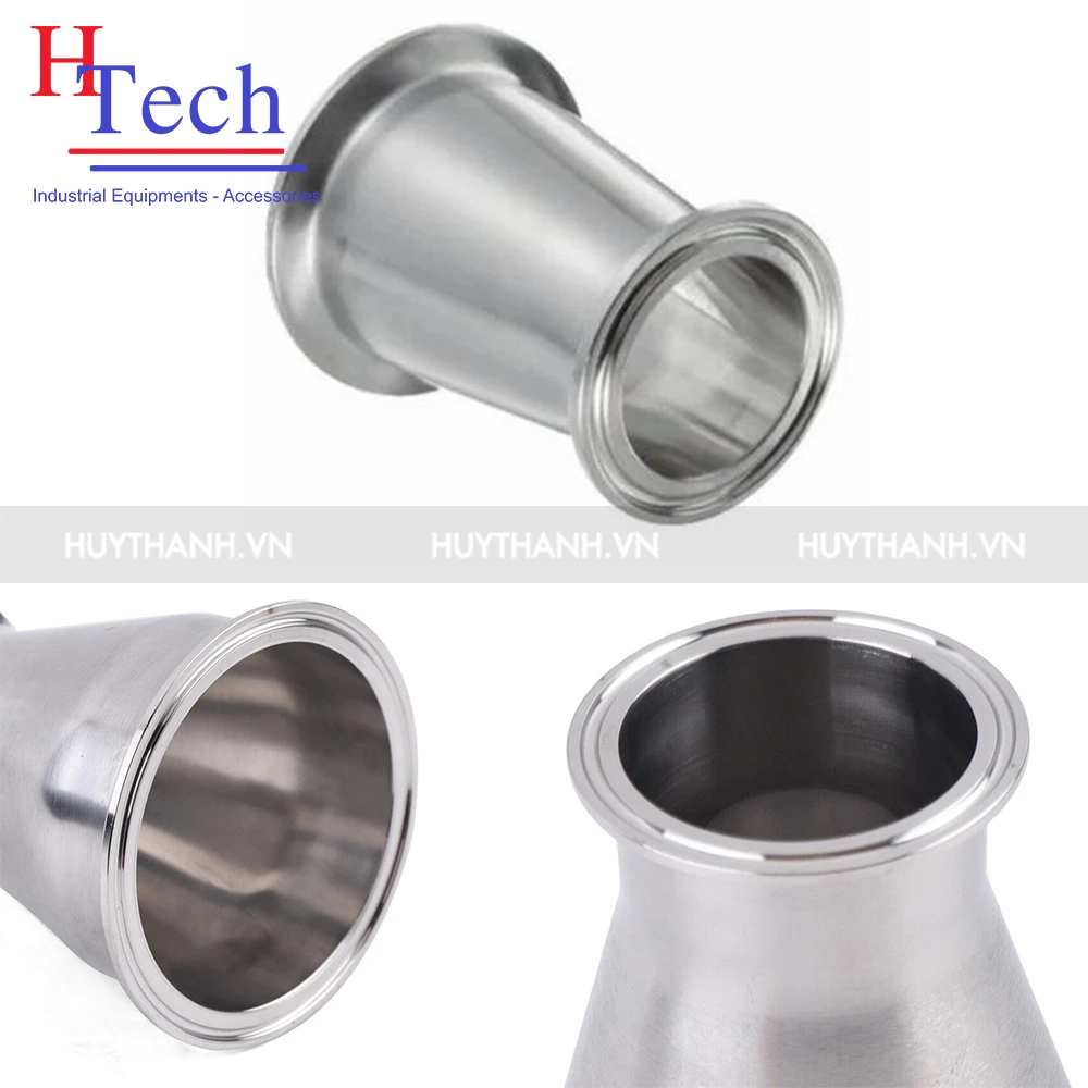 Bầu Giảm Vi Sinh 2 Đầu Clamp Inox 304/316L 2 Bầu giảm vi sinh 2 đầu clamp inox 316L