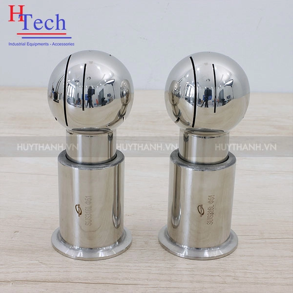 Quả Cầu Xoay CIP DN100 Nối Clamp Inox Vi Sinh Chuẩn DIN
