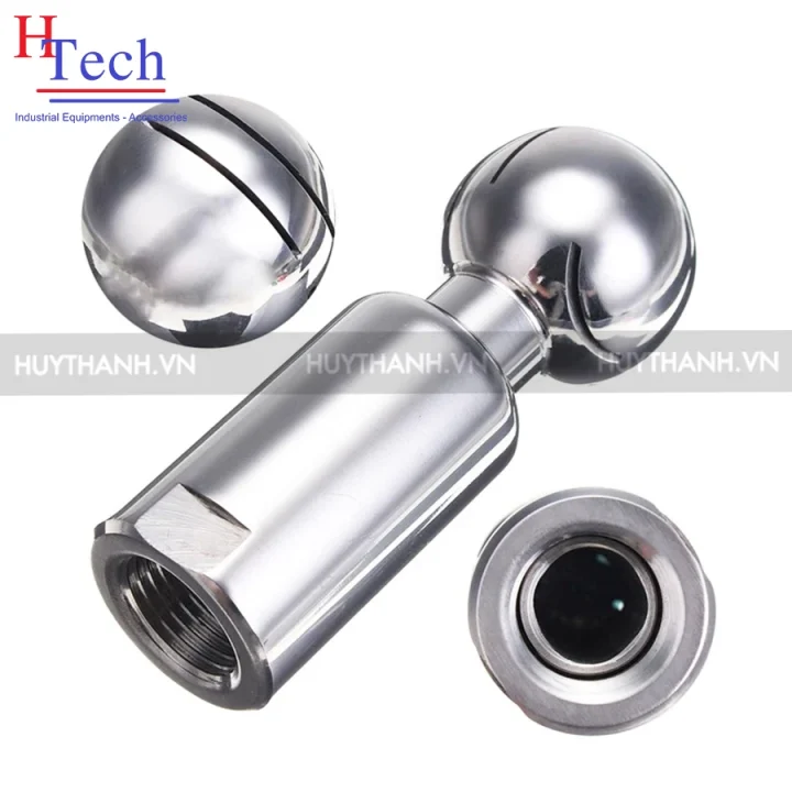 Quả Cầu Xoay CIP DN50 Nối Ren Inox Vi Sinh Chuẩn DIN