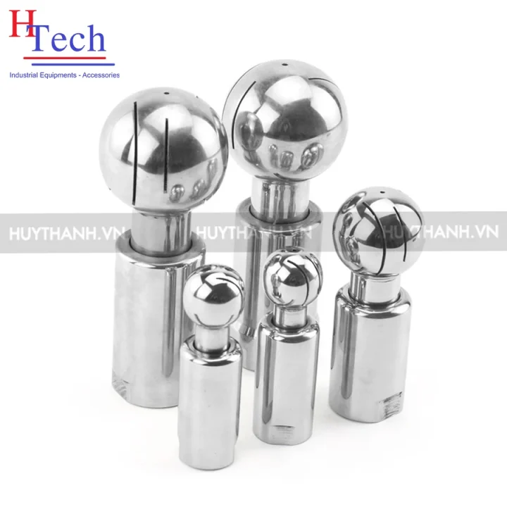 Quả Cầu Xoay CIP DN100 Nối Clamp Inox Vi Sinh Chuẩn DIN