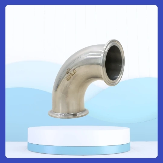 Co 90 độ clamp vi sinh