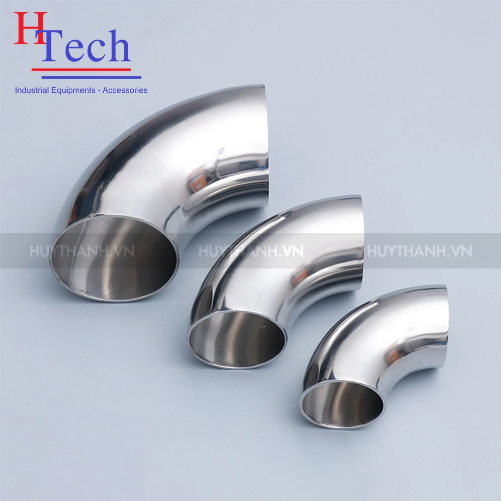 Co 90 Độ Hàn 38.1×1.5mm Vi Sinh Chuẩn SMS Inox 304/316L