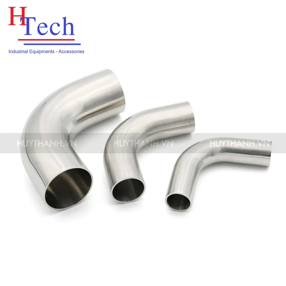 Co Dài 90 Độ Hàn Vi Sinh Inox 304/316L Chuẩn SMS/ DIN 1 Co dài 90 độ hàn vi sinh inox 316L chuẩn SMS