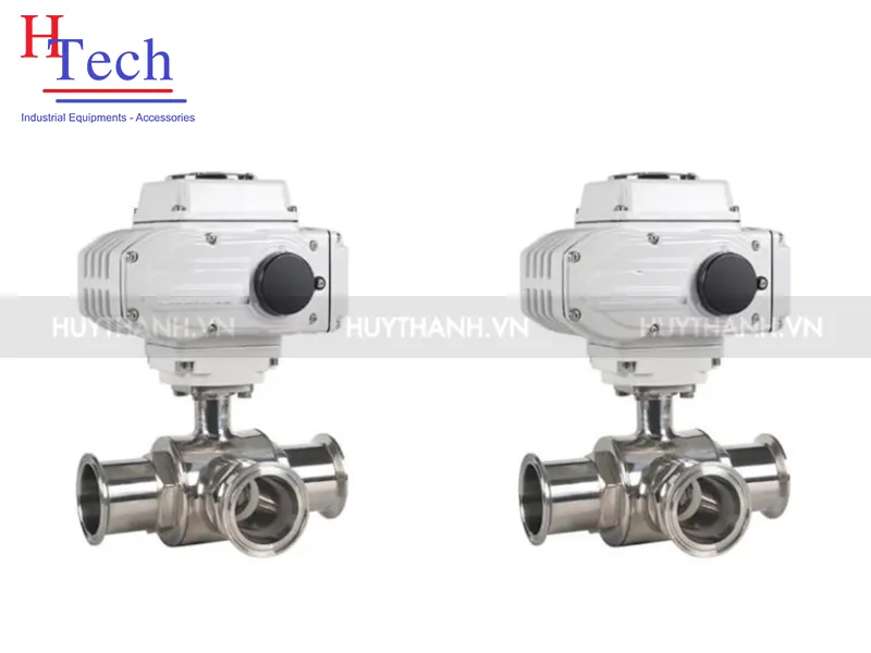 Van bi Vi Sinh 3 Ngã Điều Khiển Điện 24VDC Nối Clamp 38.1mm