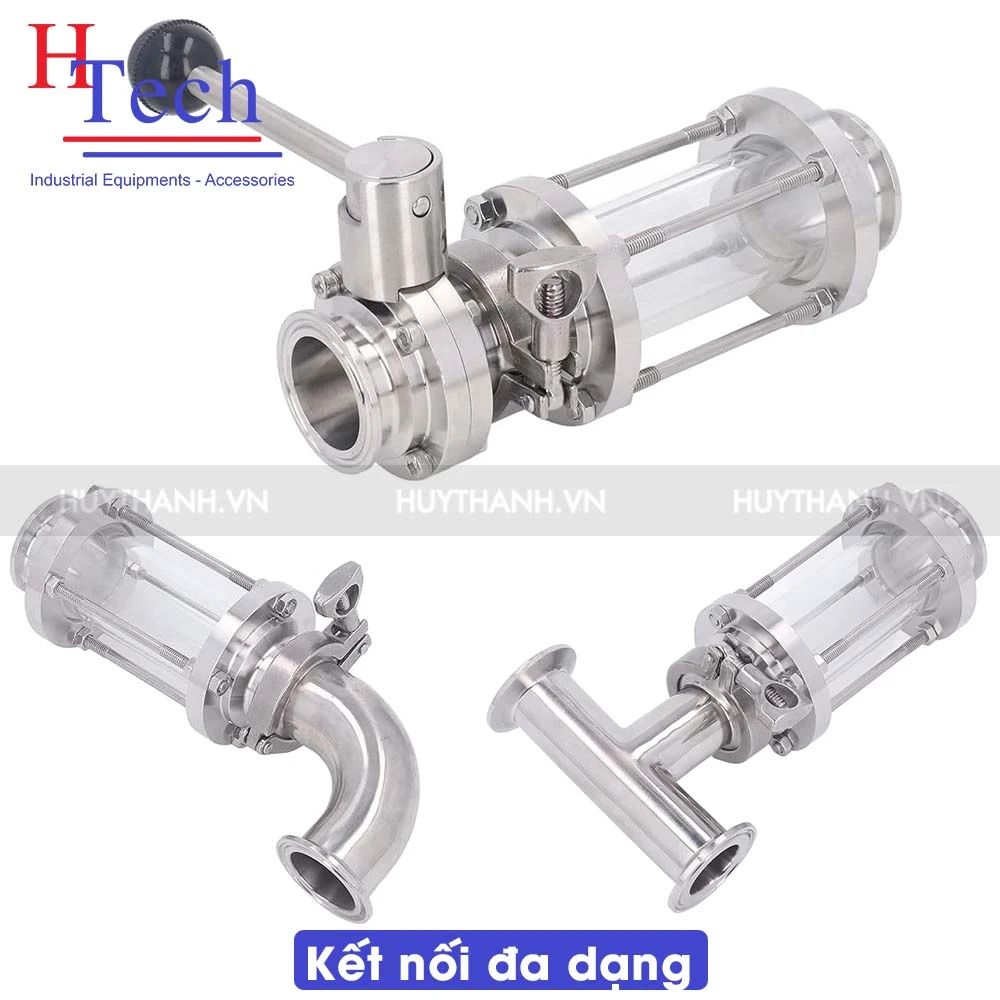 Kính Quan Sát Liệu Vi Sinh 2 Đầu Clamp Inox 316L 4 Kính quan sát liệu vi sinh 2 đầu clamp inox 316L