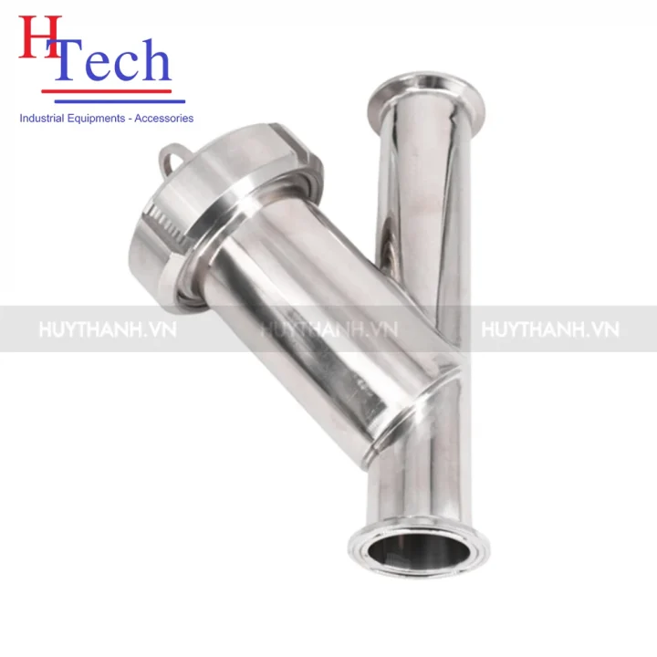 Lọc Y Vi Sinh 25.4mm Inox 316L 2 Đầu Clamp Chuẩn SMS