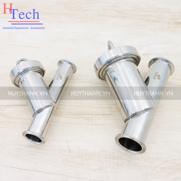 Lọc Y Vi Sinh 50.8mm Inox 316L 2 Đầu Clamp Chuẩn SMS