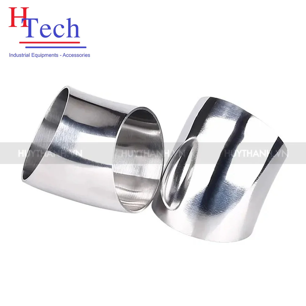 Lơi 45 Độ Hàn Vi Sinh Inox 304/316L Chuẩn SMS 1 Lơi 45 độ hàn vi sinh inox 304/316L chuẩn SMS