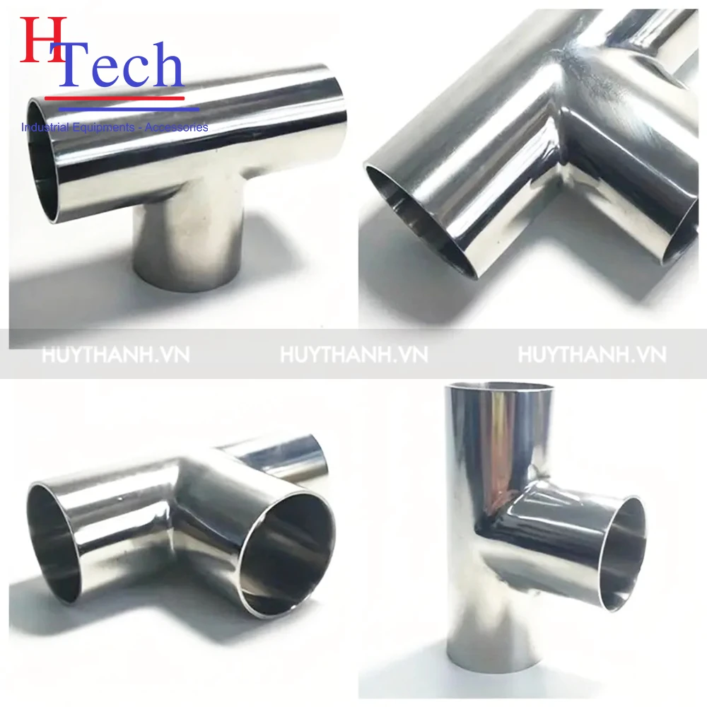 Tê Đều Hàn Vi Sinh Inox 304/ 316L Chuẩn DIN 11850 2 Tê đều hàn vi sinh Inox 304/ 316L chuẩn DIN 11850