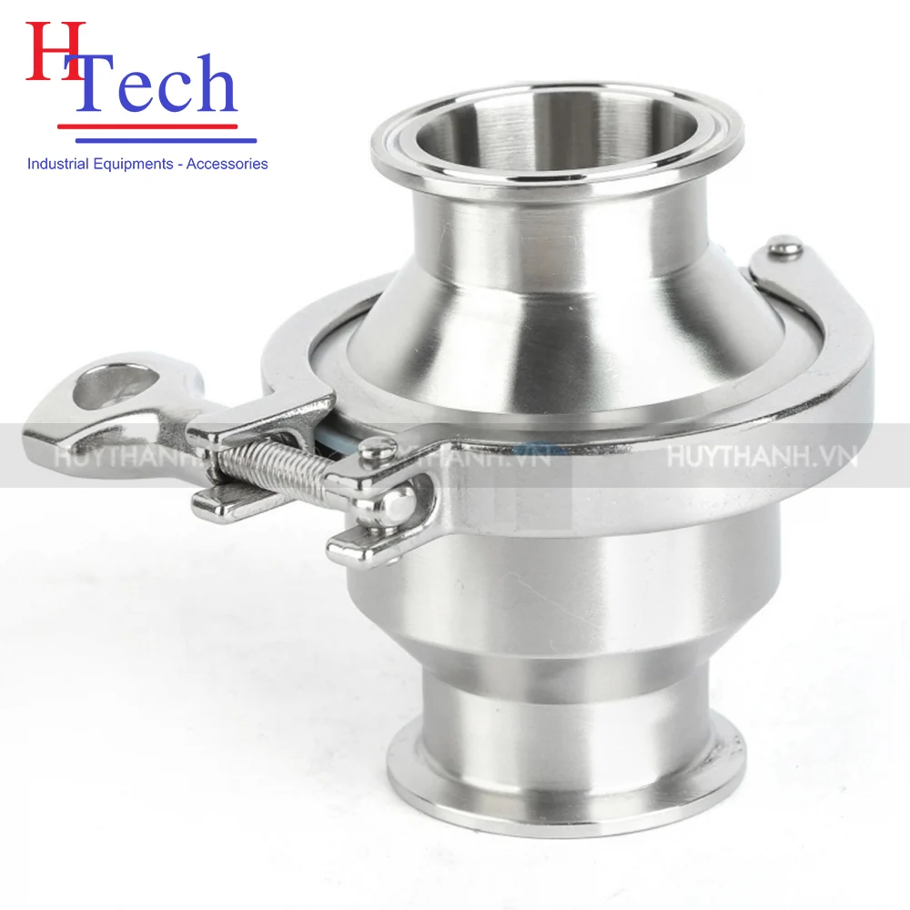Van 1 Chiều Vi Sinh 2 Đầu Clamp Inox 304/316L Hệ DIN/ SMS 1 Van 1 chiều vi sinh 2 đầu Clamp Inox 304/316L