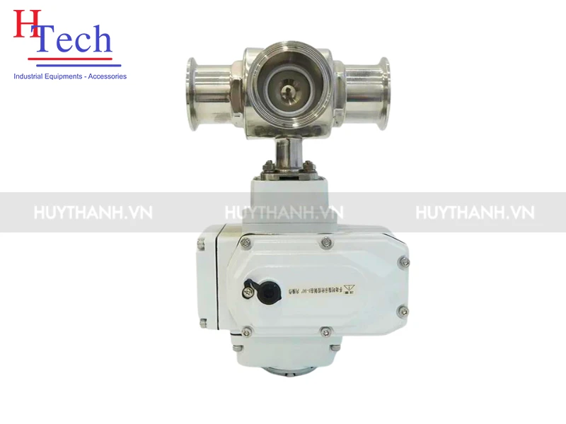 Van bi Vi Sinh 3 Ngã Điều Khiển Điện 24VDC Nối Clamp 38.1mm