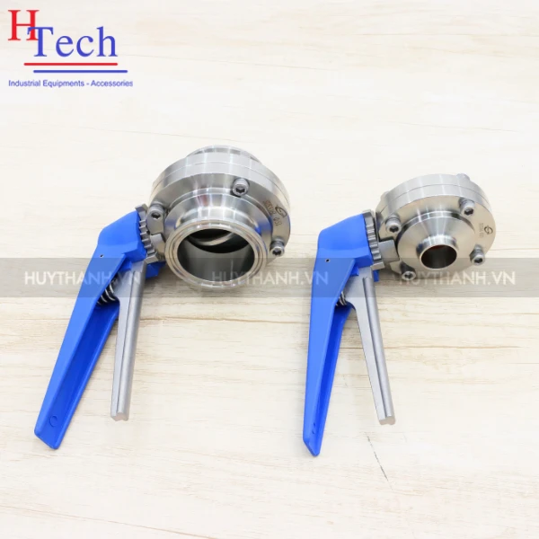 Van Bướm Tay Kẹp Vi Sinh Nối Clamp/Hàn 89mm Hệ SMS