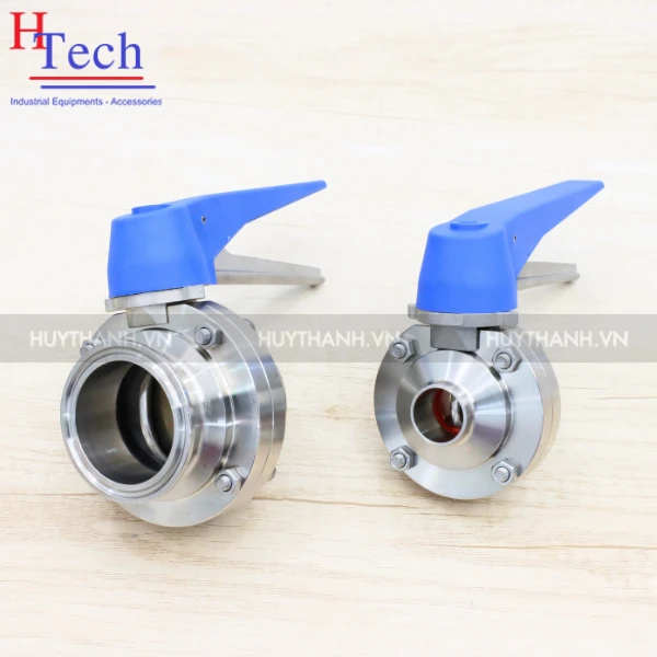 Van Bướm Tay Kẹp Vi Sinh Nối Clamp/Hàn 89mm Hệ SMS
