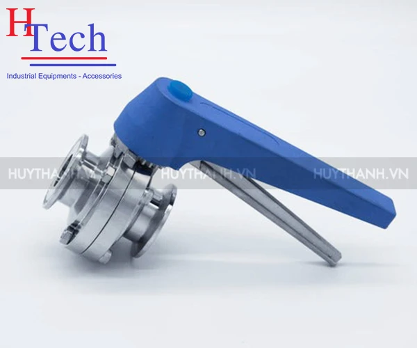 Van Bướm Tay Kẹp Vi Sinh Nối Clamp/Hàn 12.7mm Hệ SMS