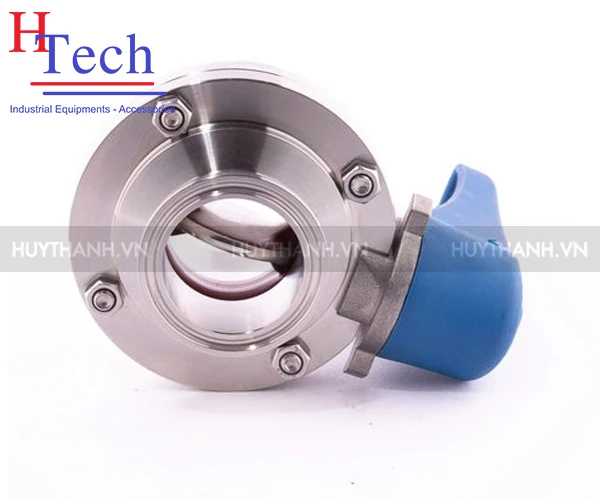Van Bướm Tay Kẹp Vi Sinh Nối Clamp/Hàn 89mm Hệ SMS