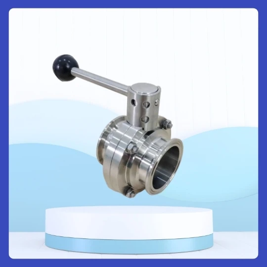 Van bướm vi sinh tay rút