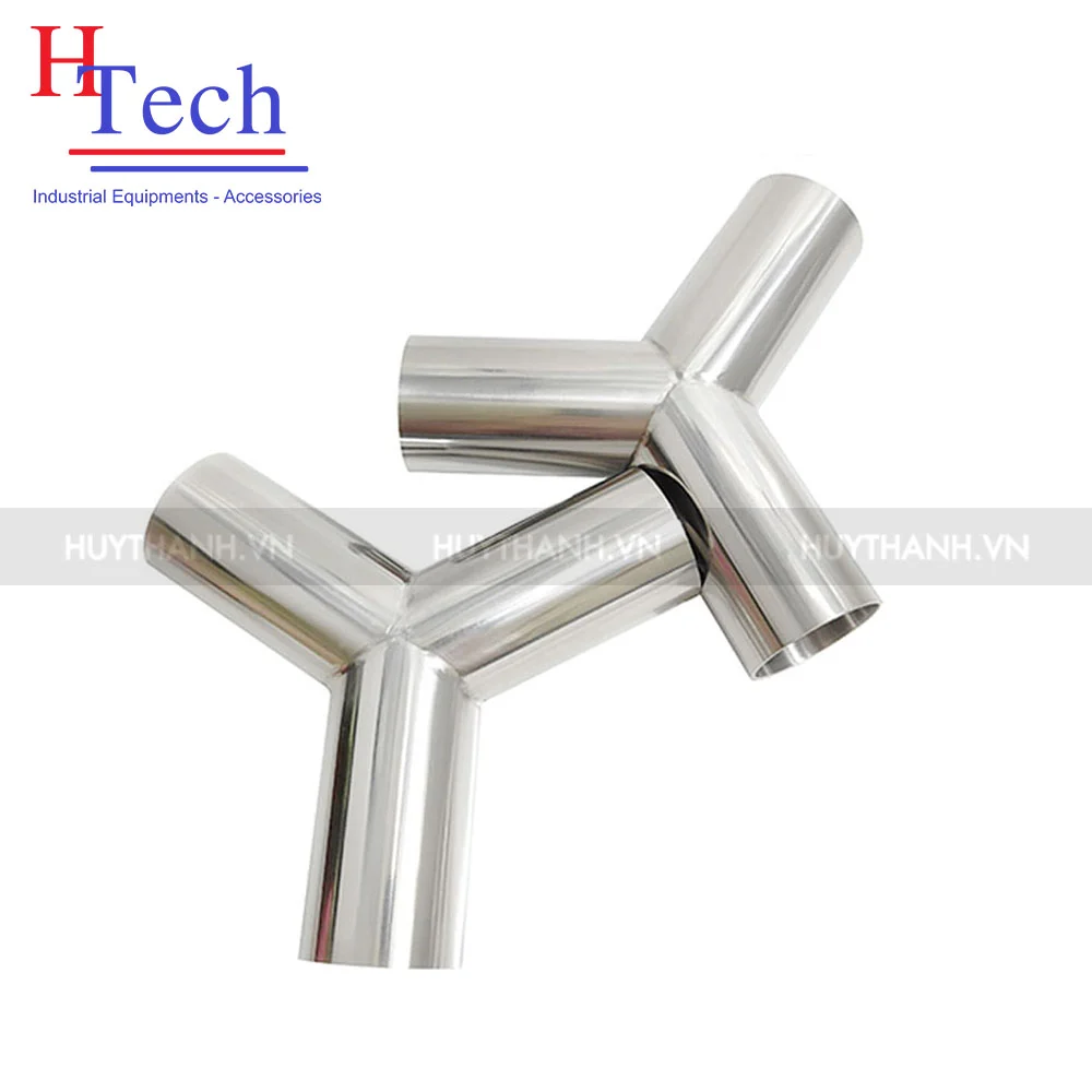 Y Đều Hàn Vi Sinh Inox 304/316L Chuẩn SMS/DIN 1 Y đều hàn vi sinh inox 316L chuẩn SMS