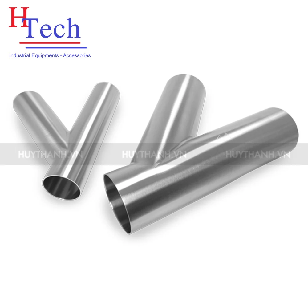 Y Thẳng Hàn Vi Sinh Inox 304/316L Chuẩn SMS/DIN 1 Y thẳng hàn vi sinh inox 316L chuẩn SMS