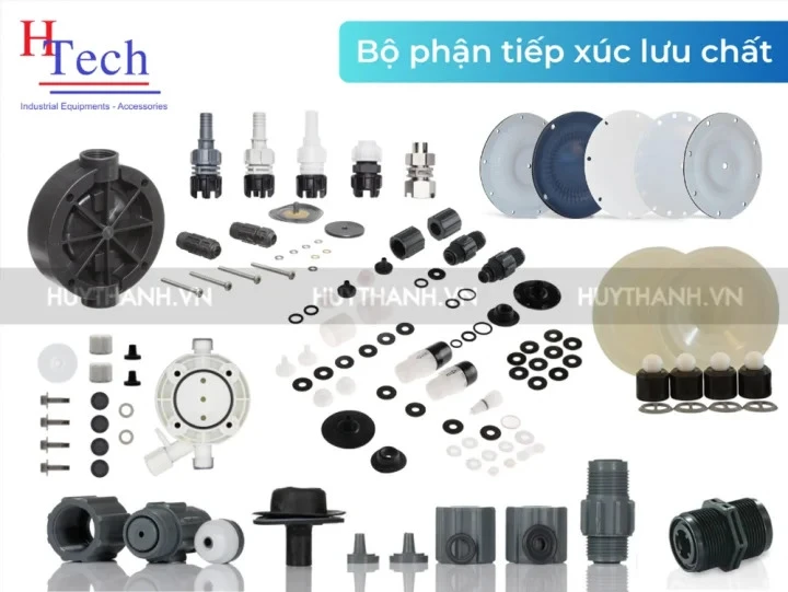 Bơm Định lượng Hóa Chất Chính Hãng - Huy Thành Pumps 8 Phụ Tùng Thay Thế Bơm định Lượng Hóa Chất