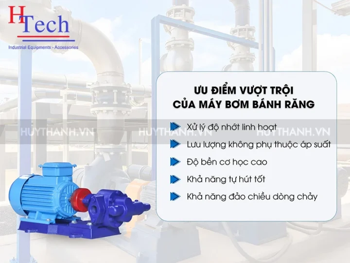 uu diem cua Bơm Bánh Răng