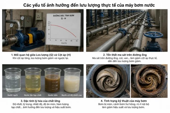 Cách Tính Lưu Lượng Nước Máy Bơm Đơn Giản - Nhanh Chóng 4 Cách Tính Lưu Lượng Nước Máy Bơm Yếu Tố ảnh Hưởng