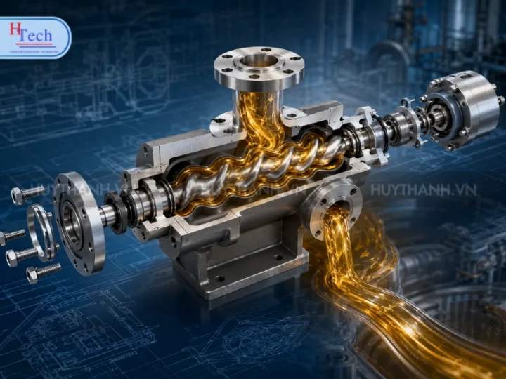 Bơm Dầu Trục Vít: Giải Pháp Bơm Dầu Nhớt Ổn Định Cho Sản Xuất Công Nghiệp 1 Bom Dau Truc Vit Huy Thanh 1