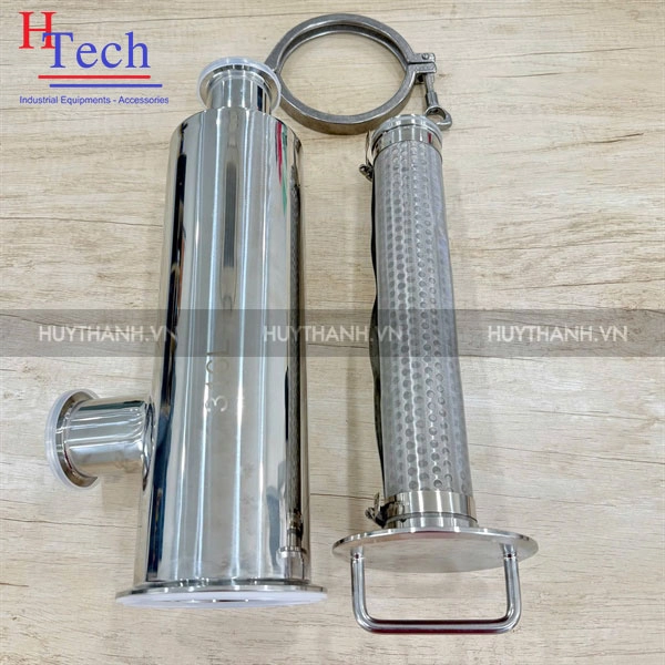Lọc inox vi sinh 38.1mm Inox 316L kết nối 2 đầu khớp nối nhanh