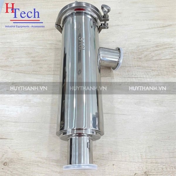 Lọc inox vi sinh 50.8mm Inox 316L kết nối 2 đầu khớp nối nhanh