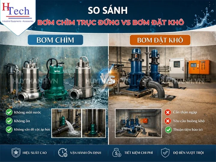 Giải Pháp Bơm Chìm Công Nghiệp: Kỹ Thuật & Tiêu Chuẩn Vận Hành 5 máy bơm chìm