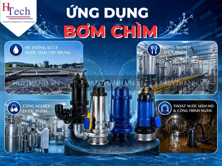 Giải Pháp Bơm Chìm Công Nghiệp: Kỹ Thuật & Tiêu Chuẩn Vận Hành 6 ứng dụng của bơm chìm nước thải