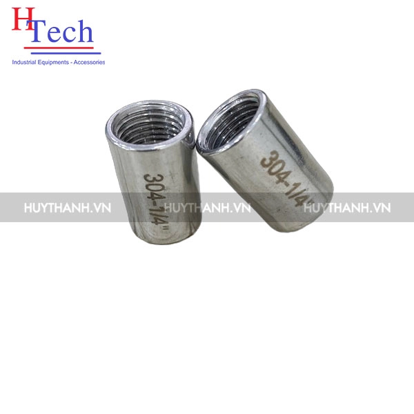 Đầu nối DN32 Inox 304 dạng ống hàn 2 đầu ren trong