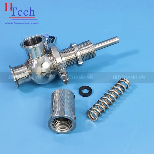 Van an toàn vi sinh 50.8mm Inox 316L kết nối 2 đầu khớp nối nhanh