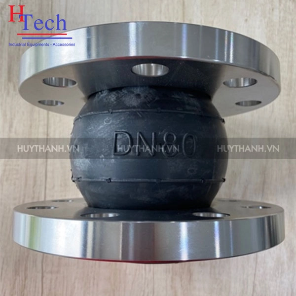 Khớp nối giảm chấn đường ống 2 đầu mặt bích inox 304 JIS 10K DN100