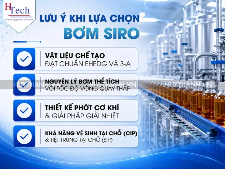 Hướng Dẫn Chọn Bơm Siro Công Nghiệp Tối Ưu Cho Dây Chuyền 4 Bom Siro Huy Thanh 4