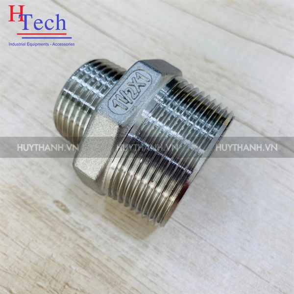 Nối giảm 2 đầu ren ngoài DN32-DN20 Inox 304