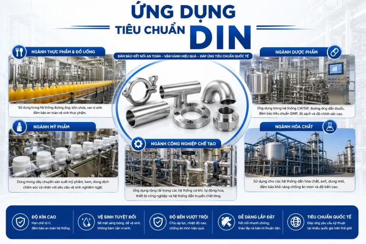 Tiêu Chuẩn DIN Là Gì? Đặc Điểm - Ứng Dụng & Cách Quy Đổi 4 ứng Dụng Của Tiêu Chuẩn Din