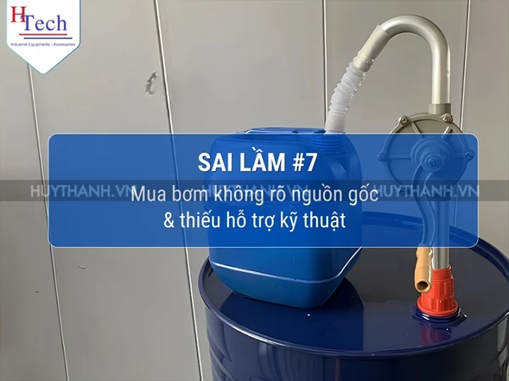 7 Sai Lầm Thường Gặp Khi Mua Bơm Dầu Quay Tay Cho Thùng Phuy 200L 10 Bom Dau Quay Tay Huy Thanh 10