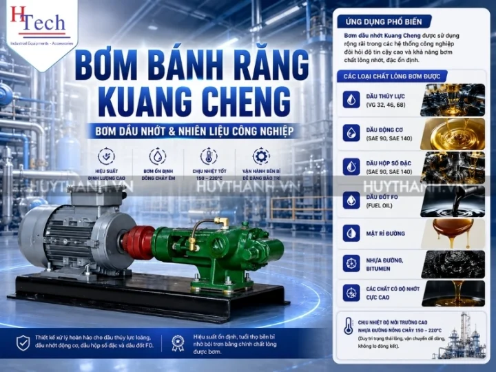 Bơm Bánh răng Kuang Cheng Dùng Để Bơm Chất Gì? 3 Bom Banh Rang Kuang Cheng Huy Thanh 3