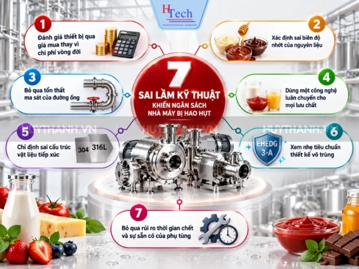Cách Chọn Bơm Thực Phẩm: 7 Sai Lầm Gây Tốn Chi Phí 2 Cach Chon Bom Thuc Pham Huy Thanh 2