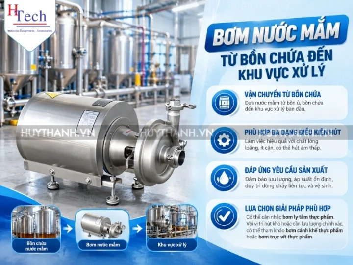Ứng Dụng Bơm Nước Mắm Trong Dây Chuyền Sản Xuất Công Nghiệp 3 Bom Nuoc Mam Huy Thanh 3