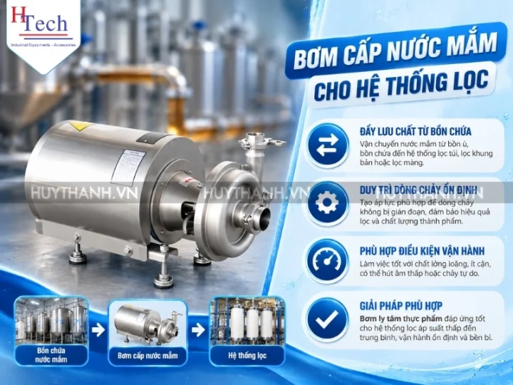 Ứng Dụng Bơm Nước Mắm Trong Dây Chuyền Sản Xuất Công Nghiệp 4 Bom Nuoc Mam Huy Thanh 4