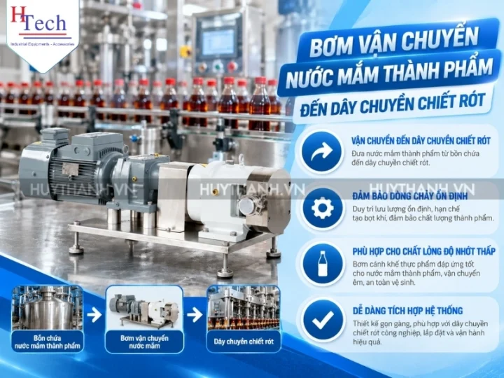 Ứng Dụng Bơm Nước Mắm Trong Dây Chuyền Sản Xuất Công Nghiệp 6 Bom Nuoc Mam Huy Thanh 6